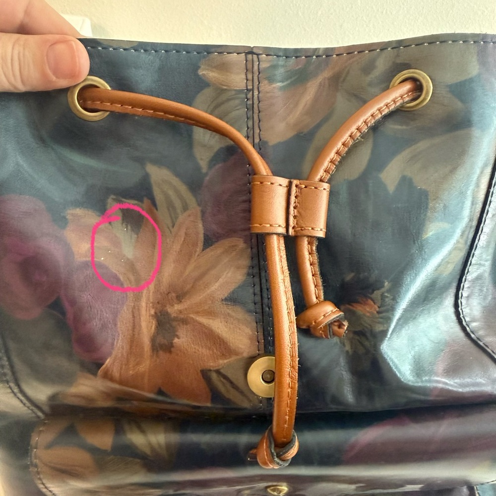 Patricia Nash Floral Leather Backpack - Picture 13 of 13